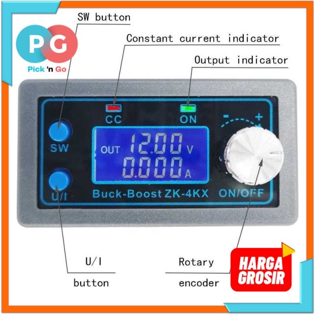 Star+Module DC Buck Boost Converter CC CV 30V 4A with LED Display - ZK-4KX - PGPR