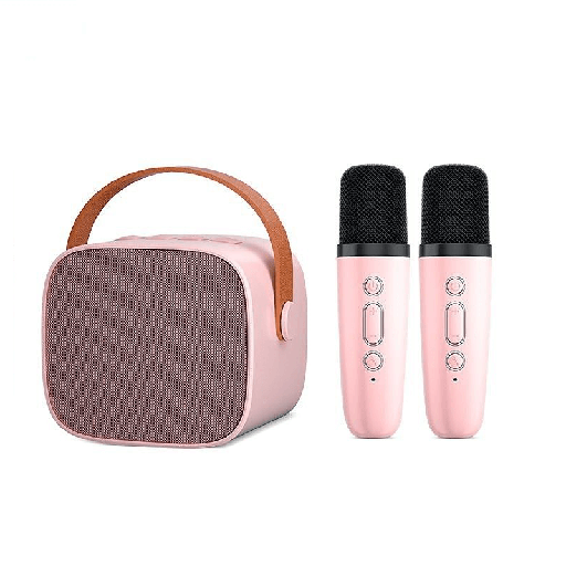 Speaker mini bluetooth 2 mic 1  karaoke  Bluetooth 5.3 Set Mini Full Bass Portable Wireless (Dapat terhubung ke keponsel/komputer/TV) Original Suara Jernih-Garansi