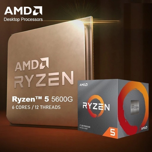 AMD Ryzen 5 5600G AM4 Box With AMD Wraith Stealth Cooler Processor AMD