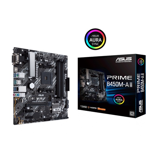 Komputer PC Desktop Kostum Kinerja Tinggi Motherboard  ASUS PRIME B450M-A II Motherboard (Socket AMD AM4 DDR4)